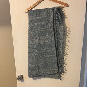 Madewell blue patterned scarf